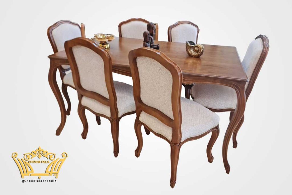 ست میز ناهارخوری 6 نفره فرانسوی کد 740