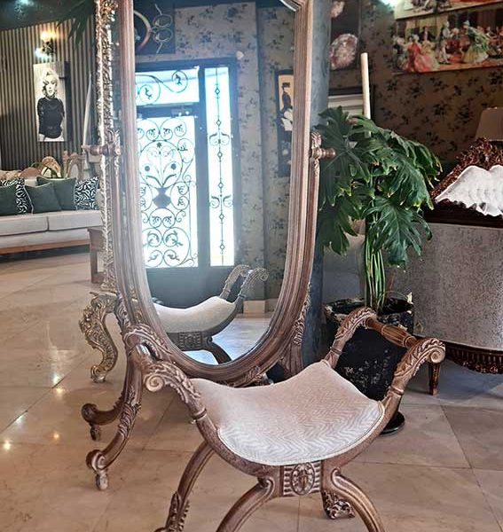 ست آینه قدی وپاو زین اسبی کد 737
