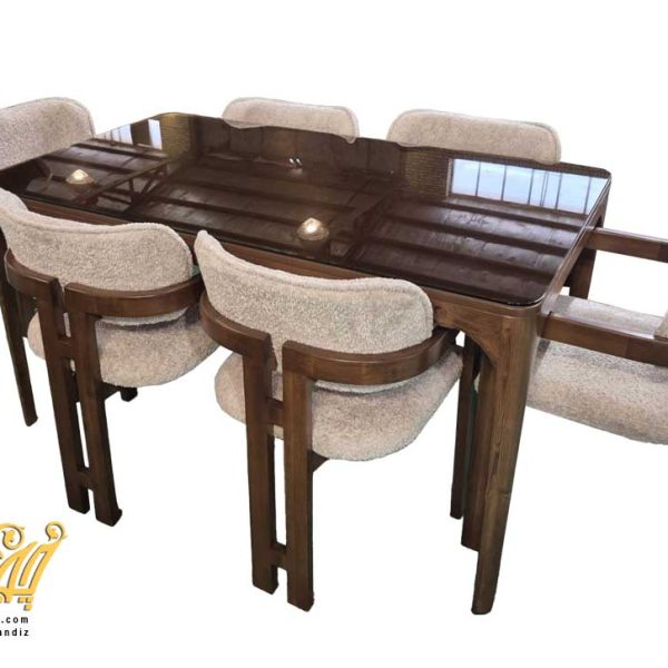 نهار خوری تمام چوب کد 773