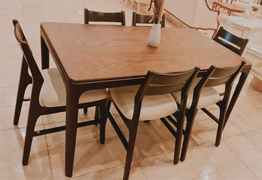 میز نهارخوری تمام چوب کد 790